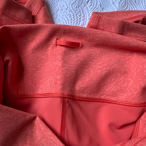 Lululemon Athletica Orange Bike Shorts High-Waisted Seamless - Picture 6 of 8